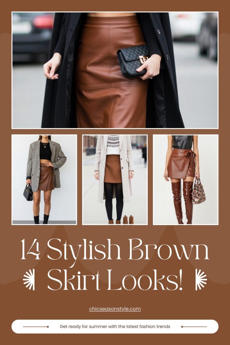 14 Stylish Brown Skirt Outfit Ideas You’ll Love