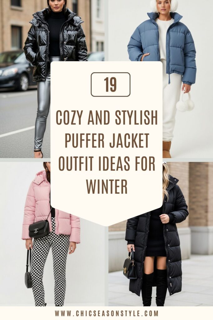 19 Cozy and Stylish Puffer Jacket Outfit Ideas for Winter 1 19 Cozy and Stylish Puffer Jacket Outfit Ideas for Winter