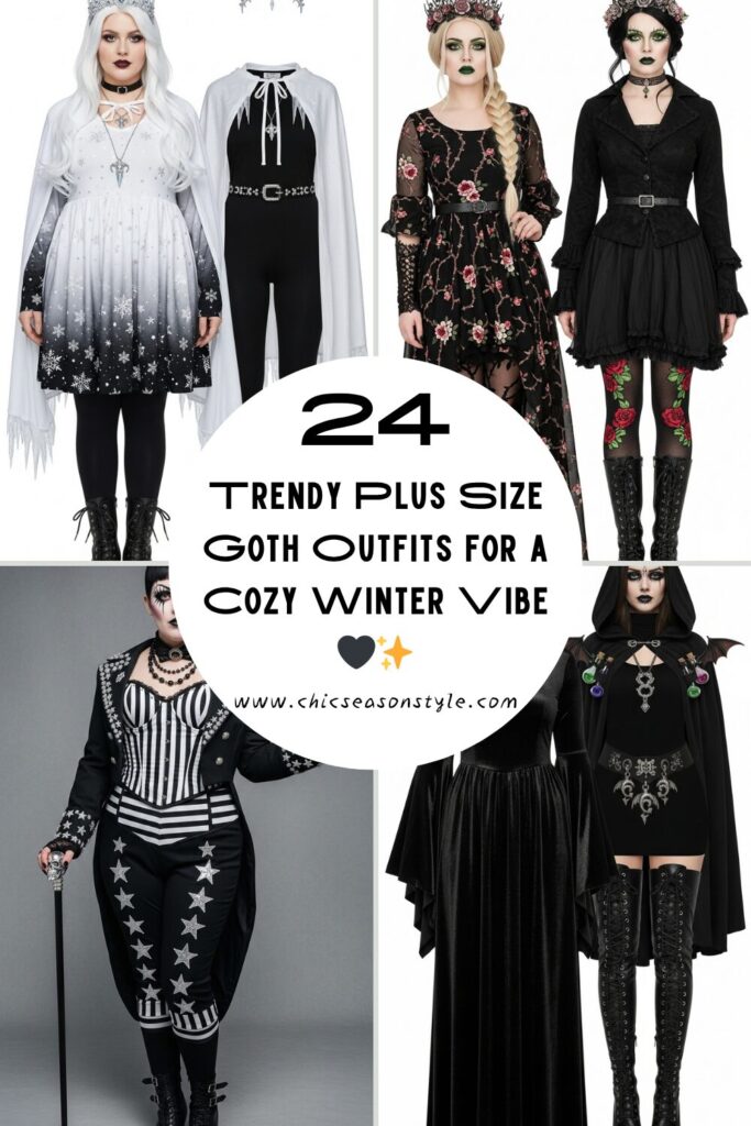 24 Winter Plus Size Goth Outfits for Every Dark Soul 1 24 Winter Plus Size Goth Outfits for Every Dark Soul