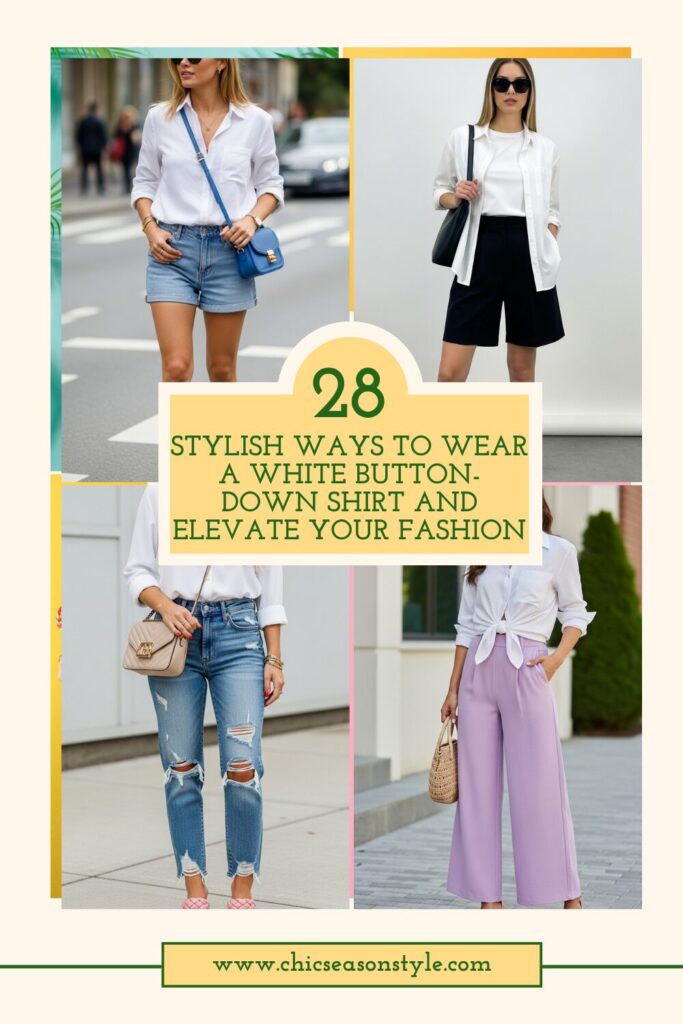 28 Stylish Ways to Wear a White Button-Down Shirt and Elevate Your Fashion 1 28 Stylish Ways to Wear a White Button-Down Shirt and Elevate Your Fashion