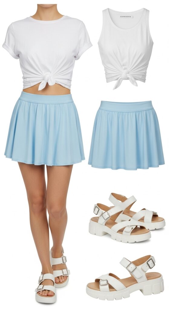 Baby Blue & White for Soft Vibes