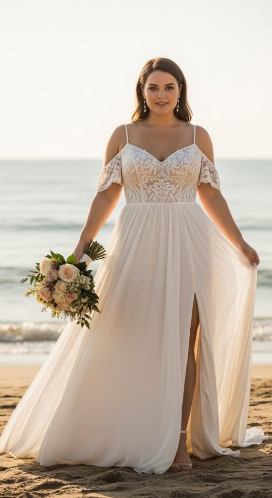 Beach Goddess Flowing Gown