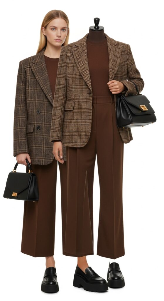 24 Neutral Outfit Ideas That Are Anything but Boring 12 Brown Tonal Elegance