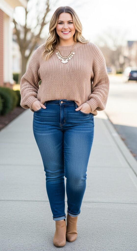 Classic & Cozy Sweater + Jeans