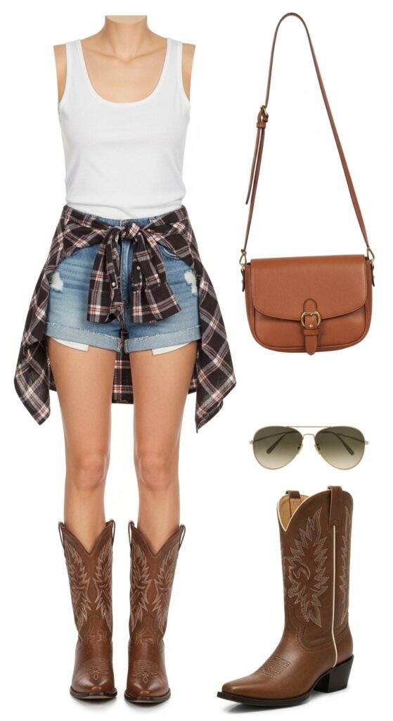 How to Wear Cowboy Boots: 22 Stylish Outfit Ideas You’ll Love 13 Classic Western-Inspired Look