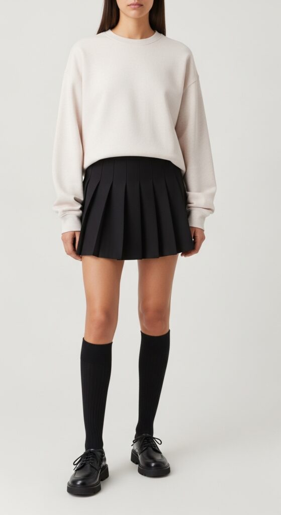 Cozy Sweatshirt & Skirt Combo