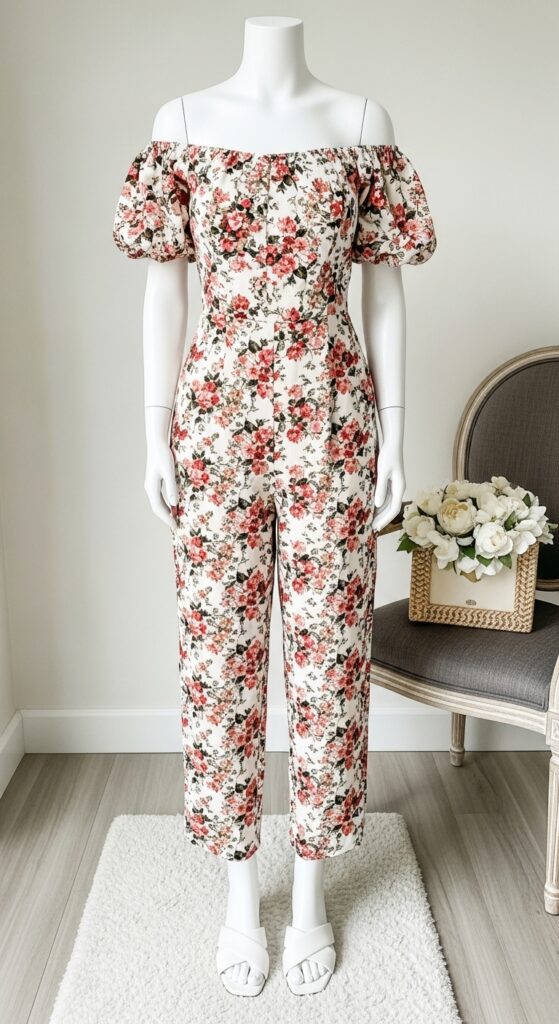 Floral Off-Shoulder Jumpsuit