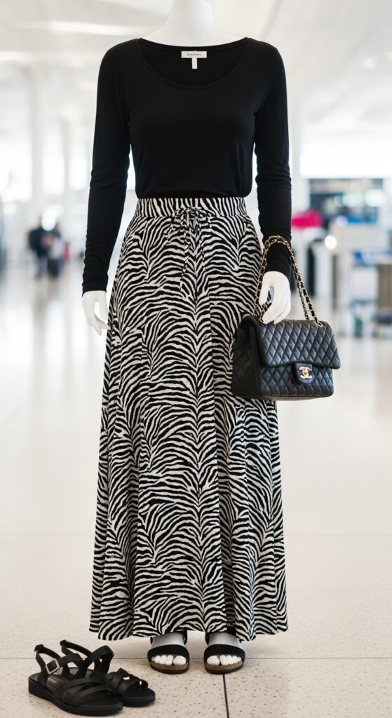 25 Stylish Airport Outfit Ideas for Comfort and Fashion 7 Flowy Separates