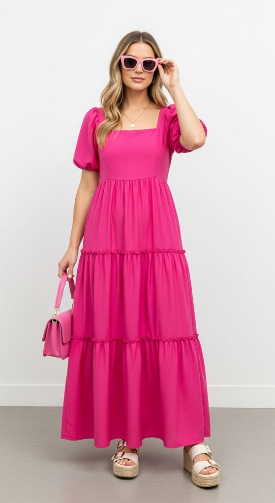 Hot Pink Maxi Dress