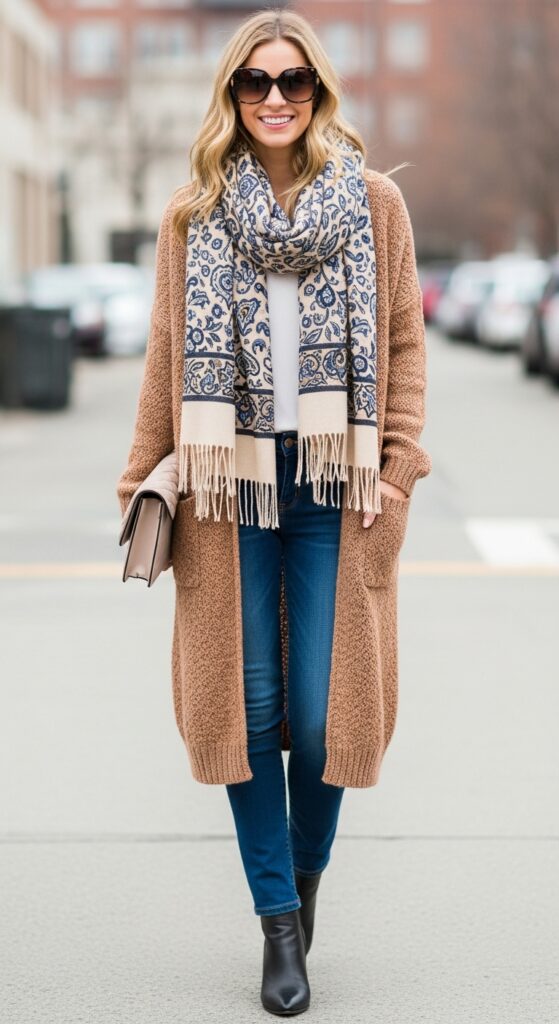 14 Stylish Ways to Wear a Long Cardigan for Any Occasion 12 Layer, Layer, and Layer Some More