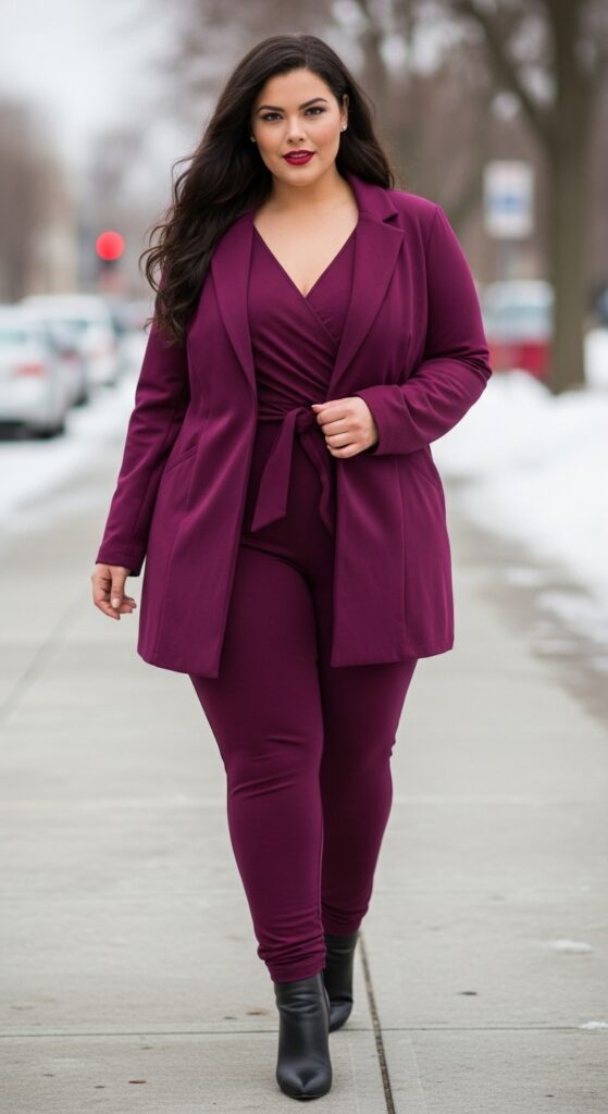 Luxurious Plum Jumpsuit