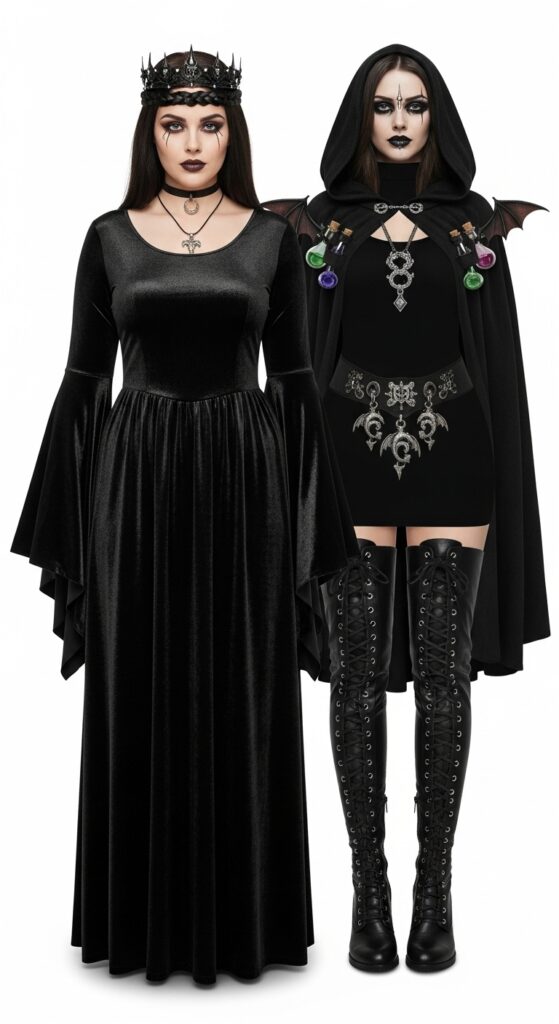 24 Winter Plus Size Goth Outfits for Every Dark Soul 17 Medieval Sorceress
