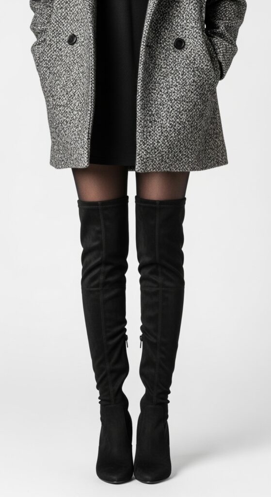 19 Best Shoes That Pair Perfectly with Tights 12 Over-the-Knee Boots
