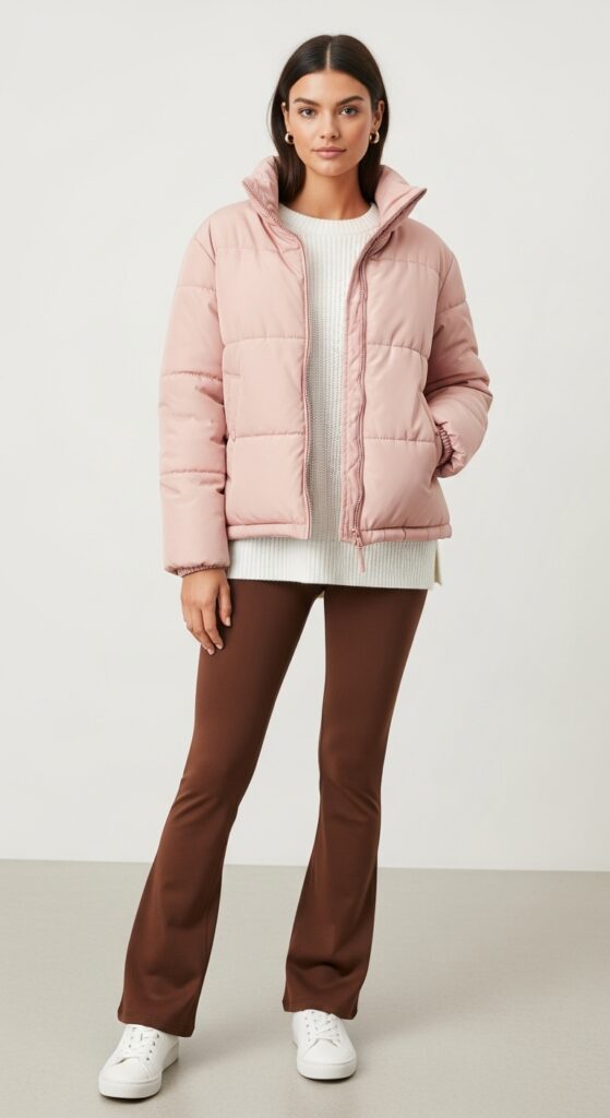 19 Cozy and Stylish Puffer Jacket Outfit Ideas for Winter 13 Pretty Pastels