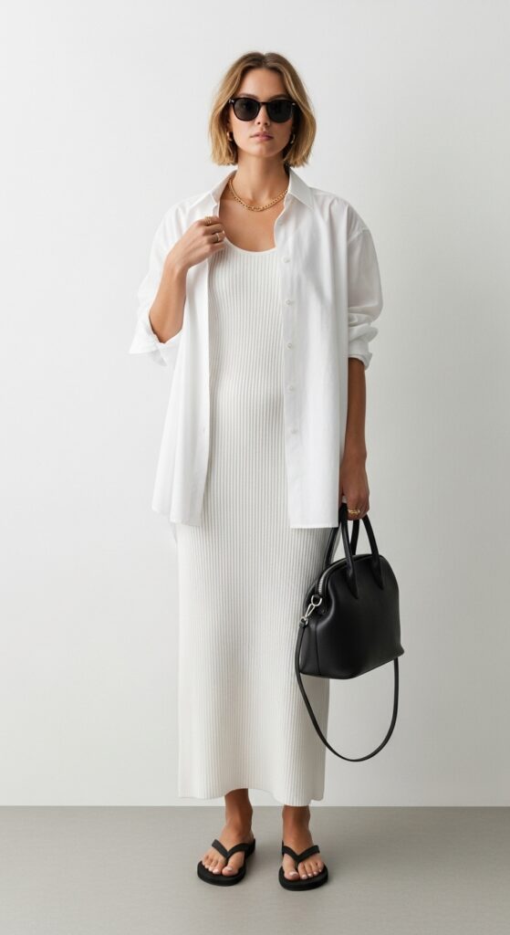 24 Neutral Outfit Ideas That Are Anything but Boring 21 Relaxed White Layers