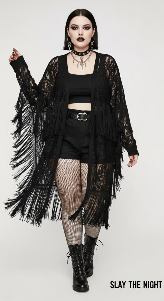 24 Winter Plus Size Goth Outfits for Every Dark Soul 6 Slay the Night
