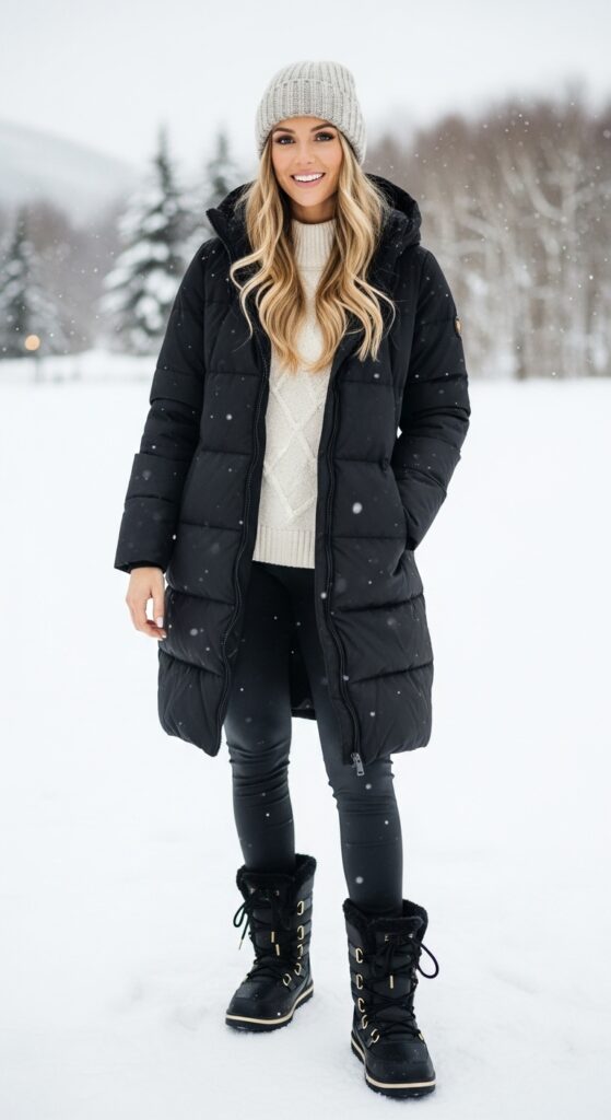 19 Cozy and Stylish Puffer Jacket Outfit Ideas for Winter 20 Snow Day Ready