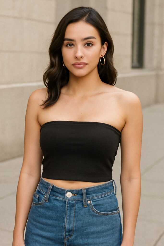 19 Cute & Trendy Summer Tops You’ll Absolutely Love 9 Strapless Tube Top – Perfect for Hot Days