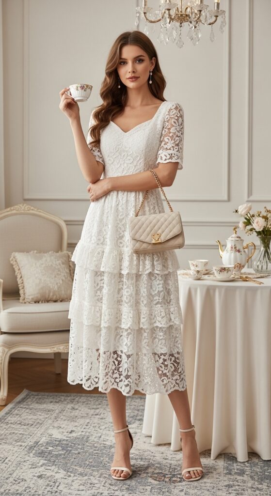 Tiered Lace Dress