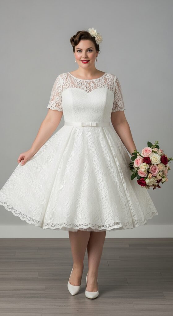 Vintage Tea-Length Dress