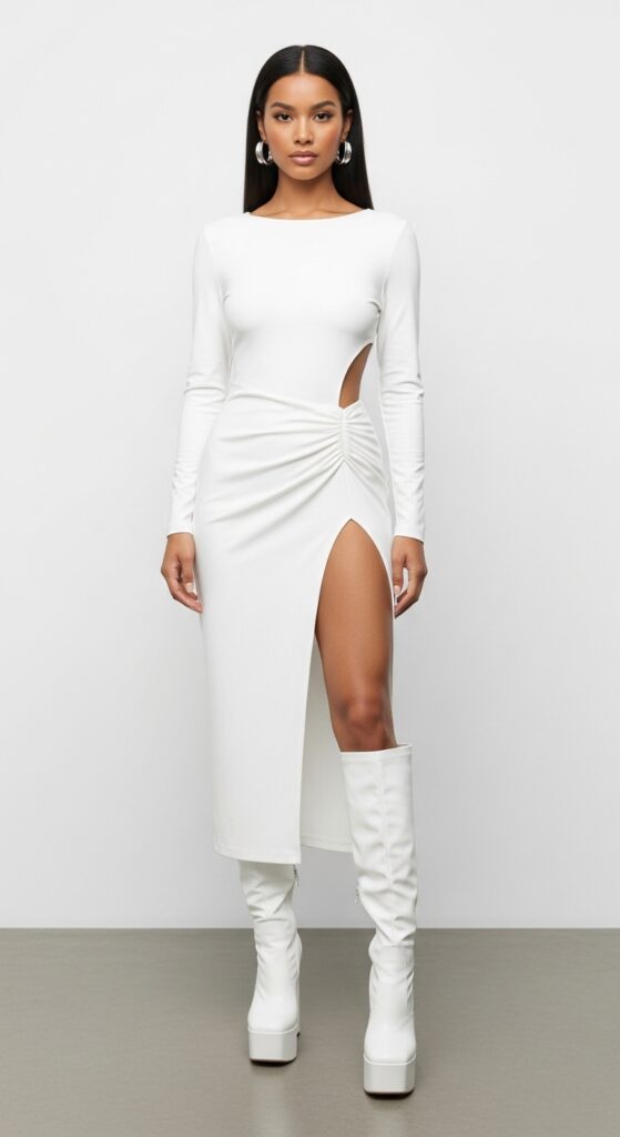 24 Neutral Outfit Ideas That Are Anything but Boring 3 White Monochrome Elegance