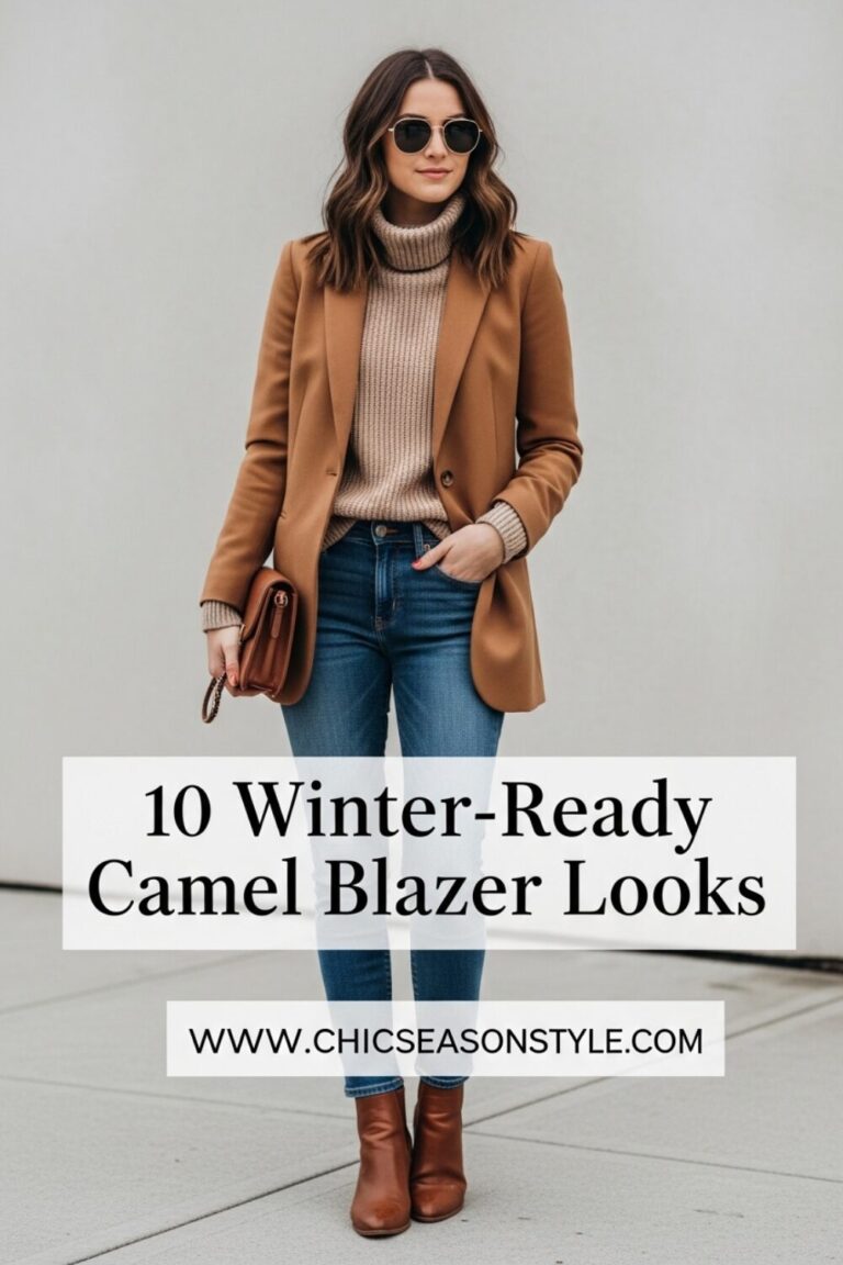 10 Camel Blazer Outfits to Elevate Your Winter Layers