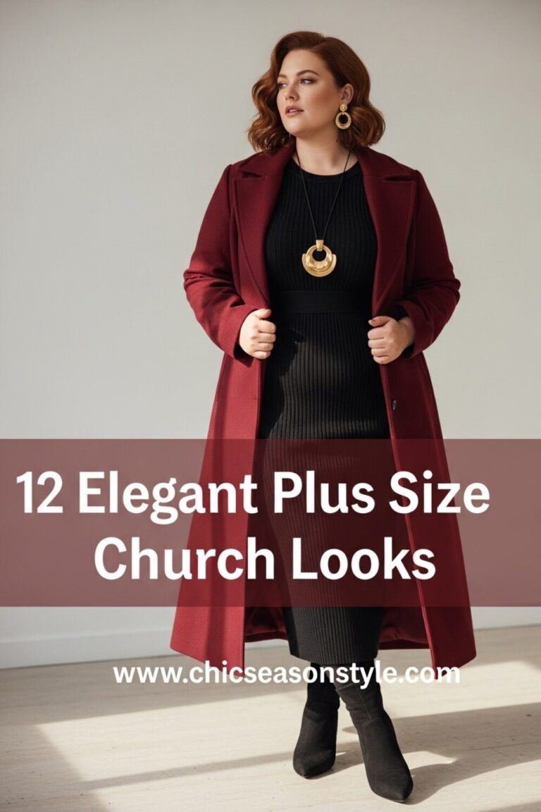 12 Plus Size Winter Church Outfits That Are Stylish and Modest