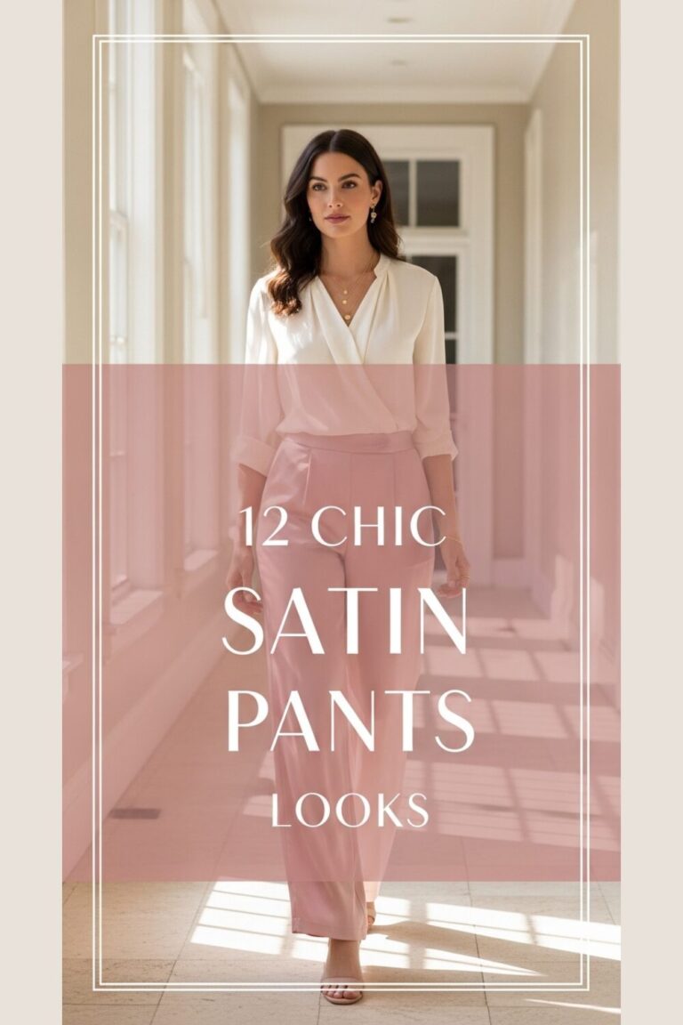 12 Satin Pants Outfits That Channel Chic Elegance