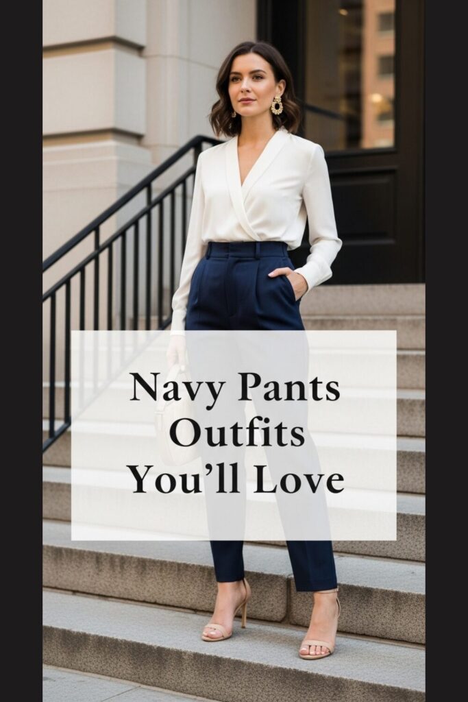 15 Stylish Navy Pants Outfits for Effortless Elegance 1 15 Elegant Navy Pants Outfits to Wear Year-Round