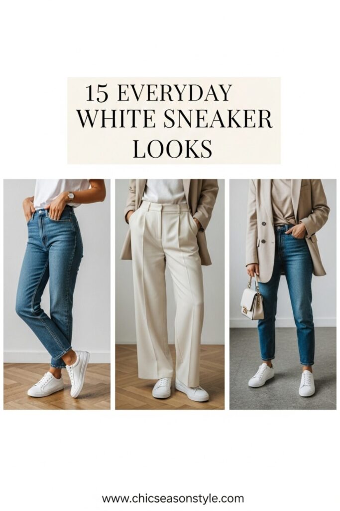 15 Chic White Sneaker Outfits to Elevate Your Everyday Style 1 15 White Sneaker Outfits That Go With Everything