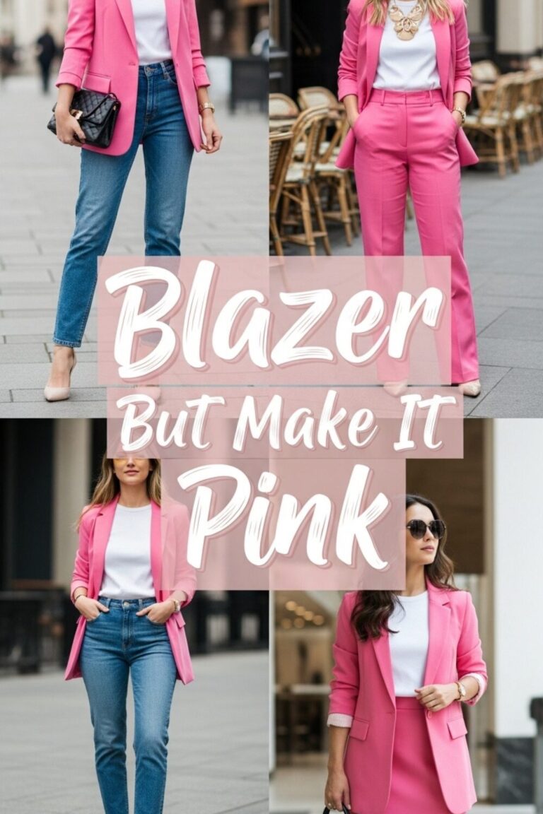 18 Chic Pink Blazer Outfits to Try This Season