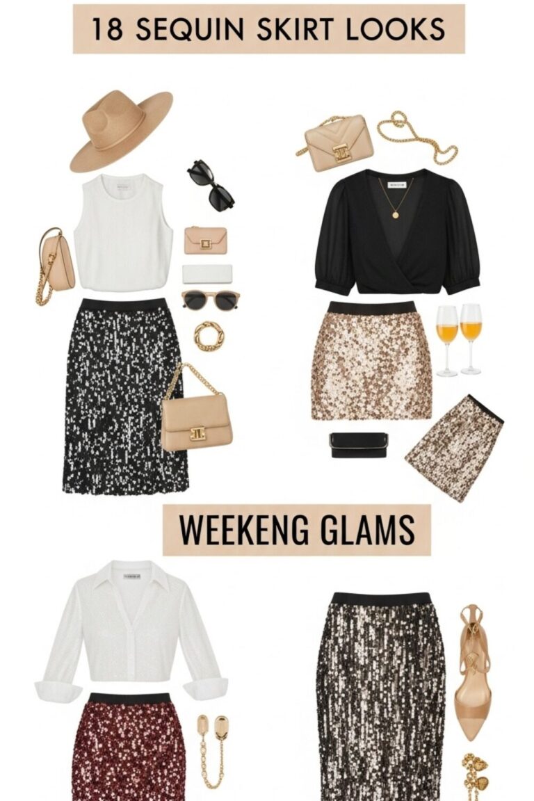 18 Must-Have Sequin Skirt Outfits for 2025
