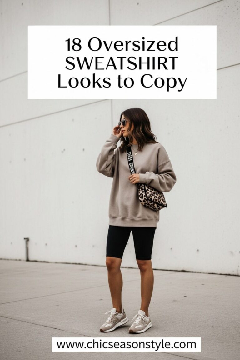 18 Oversized Sweatshirt Outfits That Are Seriously Cute