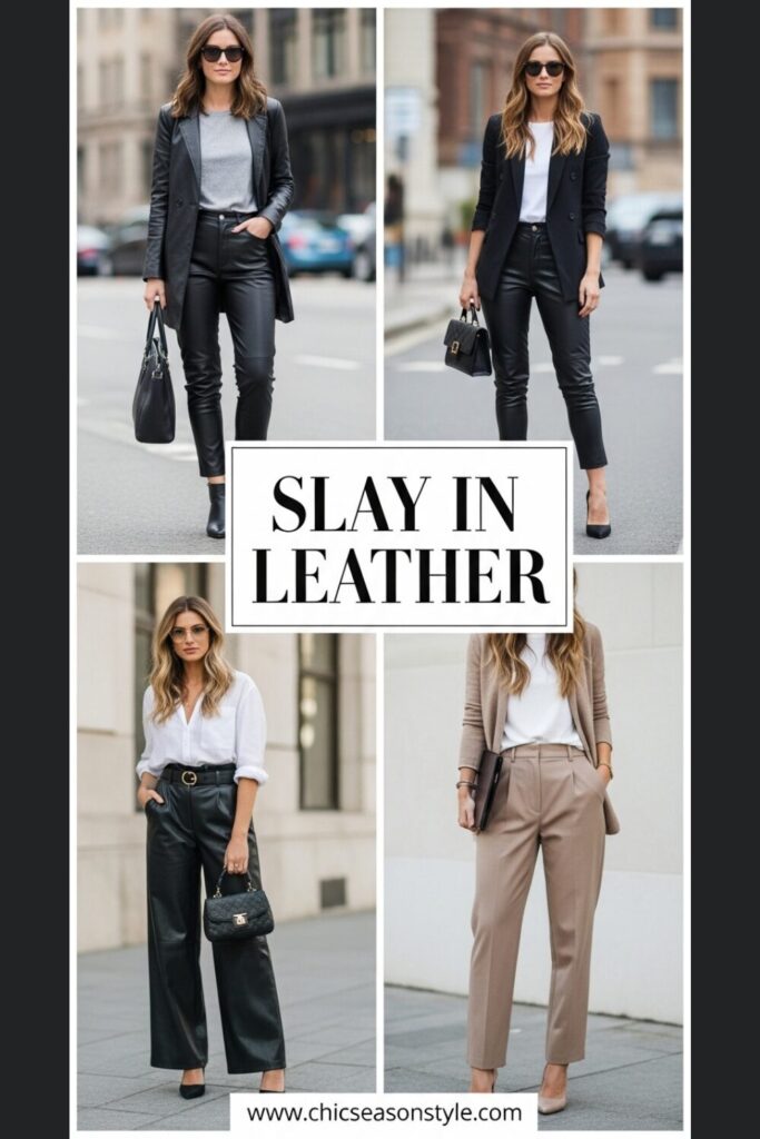 20 Leather Pants Outfits to Slay Every Occasion 1 20 Chic Leather Pants Outfit Ideas for Any Occasion