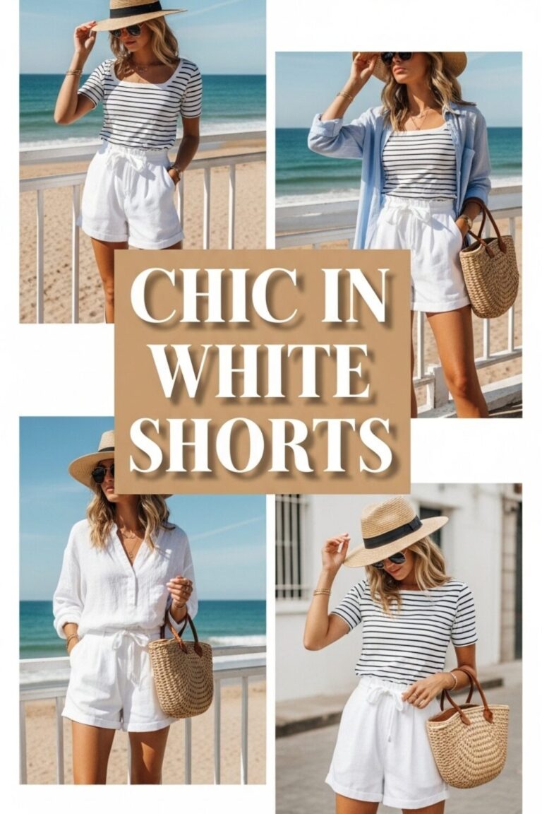 22 White Shorts Outfits to Try This Summer