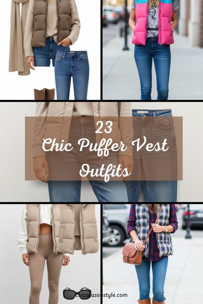 23 Chic Puffer Vest Outfits You’ll Want to Wear This Season 1 23 Chic Puffer Vest Outfits You’ll Want to Wear This Season