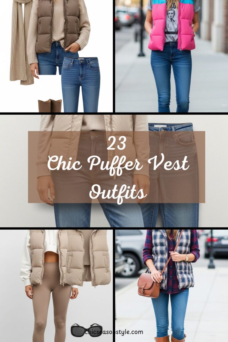 23 Chic Puffer Vest Outfits You’ll Want to Wear This Season