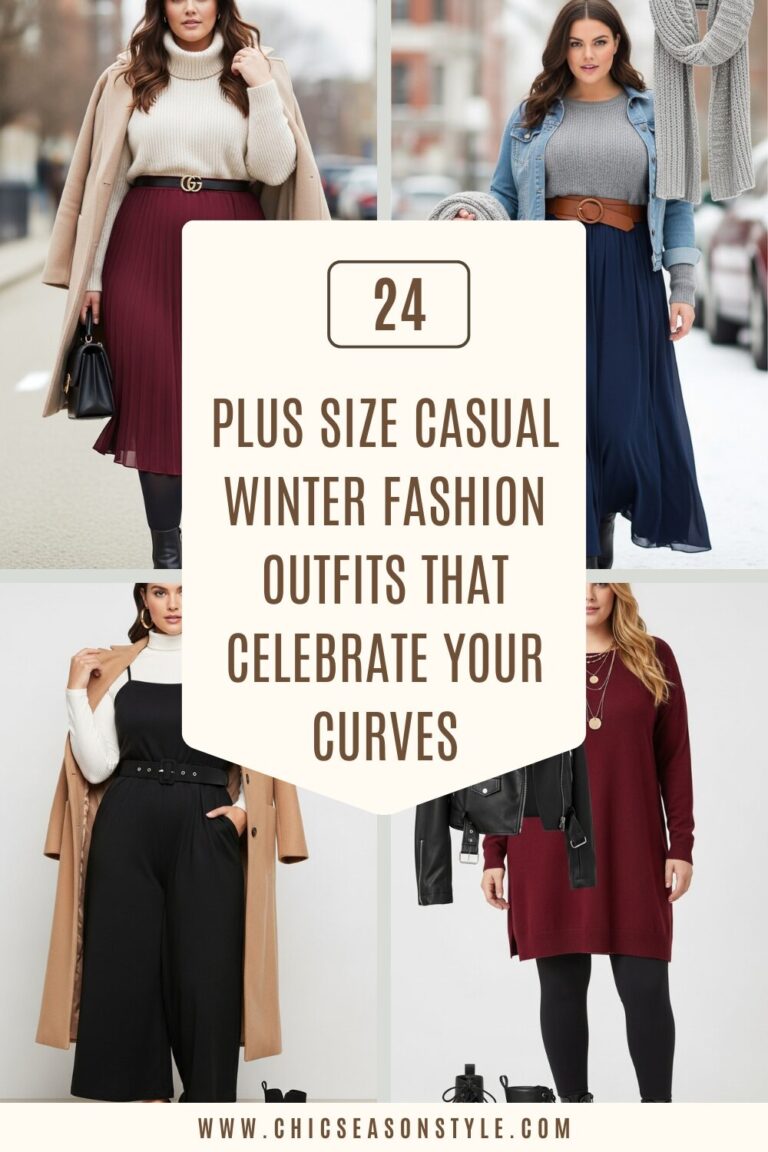 24 Plus Size Casual Winter Fashion Outfits That Celebrate Your Curves