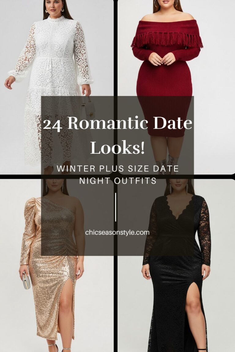 24 Winter Plus Size Date Night Outfits to Turn Up the Romance
