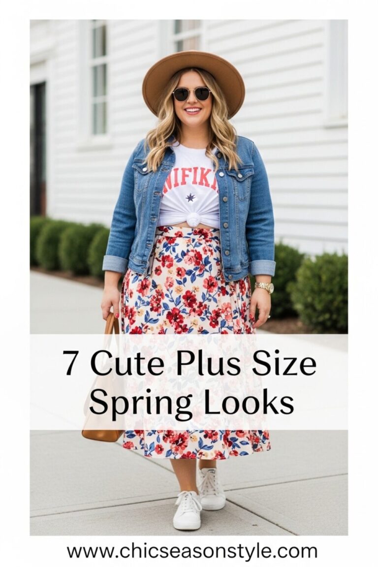 7 Cute Spring Outfits for Plus Size Women That Feel Effortless