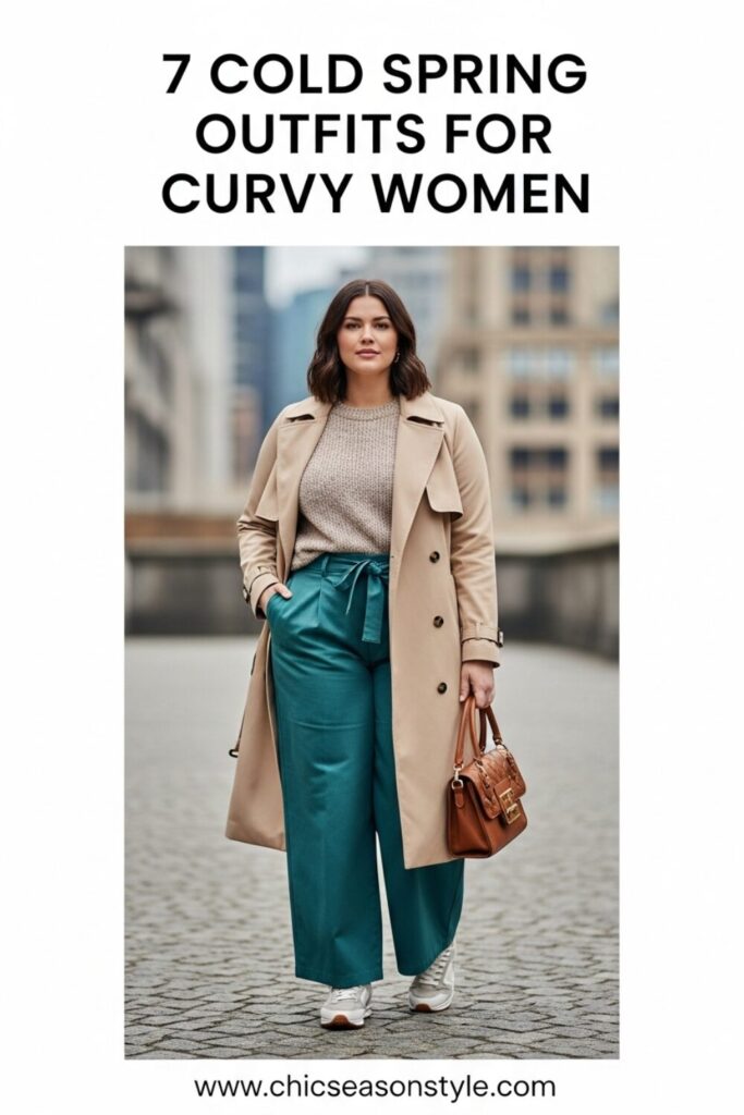 7 Plus Size Cold Spring Outfits That Mix Warmth and Style
