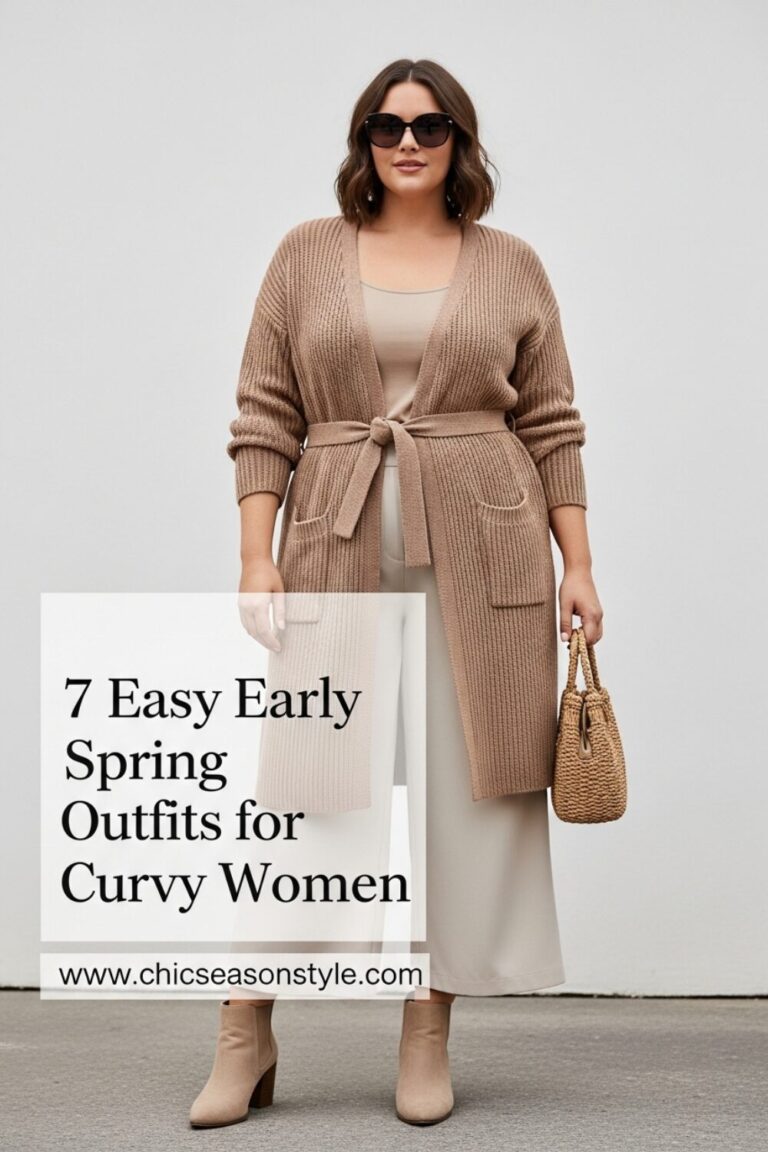 7 Plus Size Early Spring Outfits That Work in Any Weather