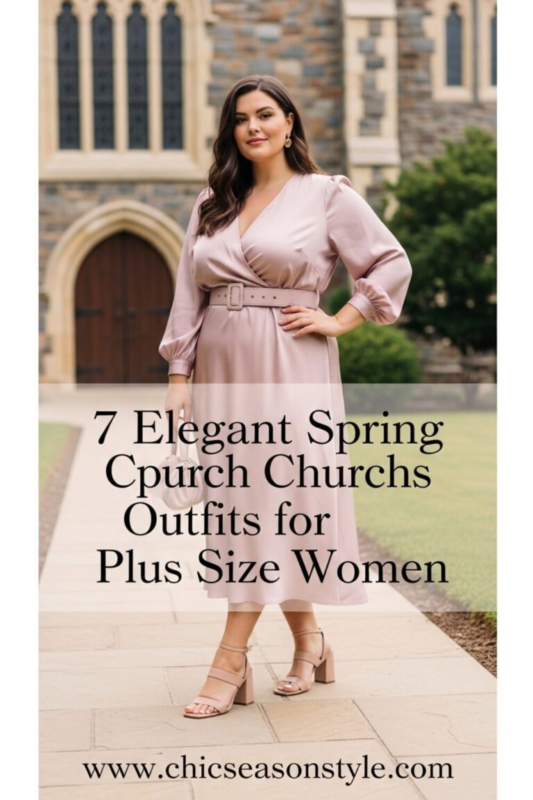 7 Plus Size Spring Church Outfits That Are Elegant and Modest