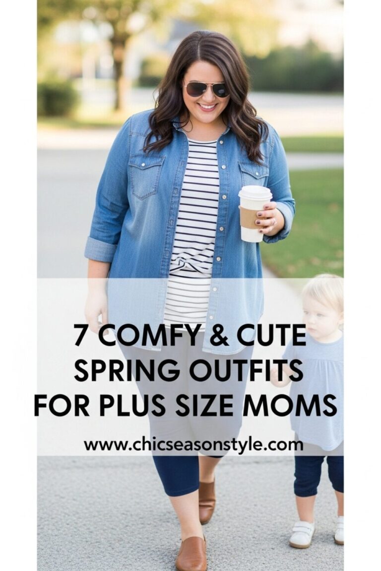 7 Plus Size Spring Outfits for Moms That Are Cute and Comfy