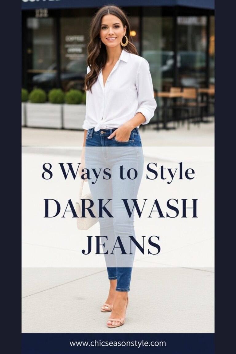 8 Ways to Style Dark Wash Jeans Like a Fashion Pro