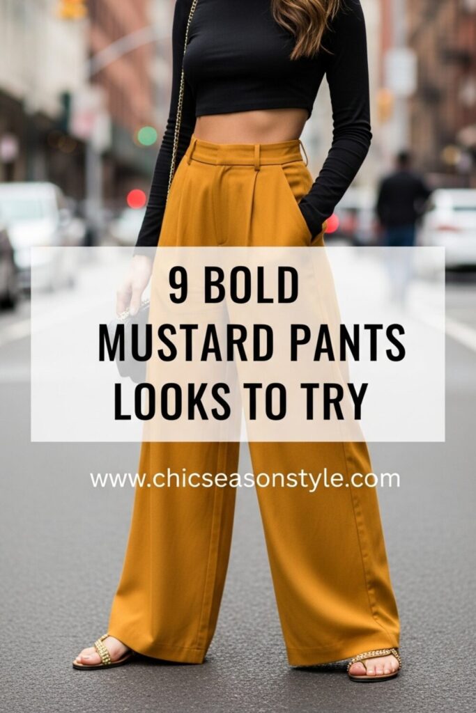 9 Bold Mustard Pants Outfits to Elevate Your Style with Chic Season Style 1 9 Bold Mustard Pants Outfits You’ll Want to Copy