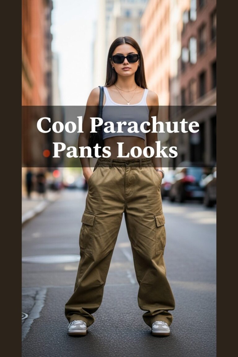 9 Cool Parachute Pants Outfits for Off-Duty Style
