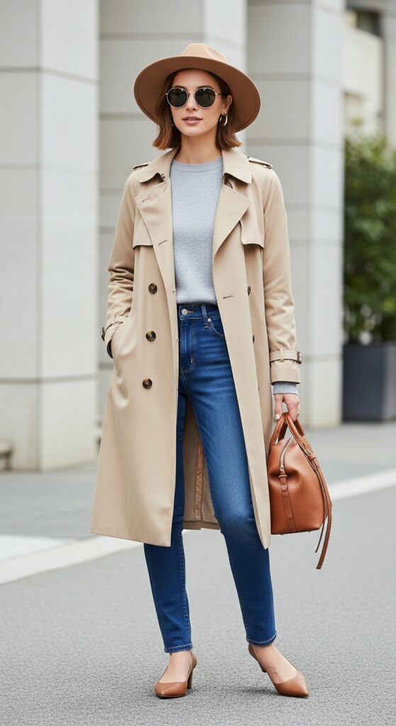 What to Wear in Japan: 22 Stylish Outfit Ideas for Your Upcoming Trip 4 A Lightweight Trench Coat for Layering