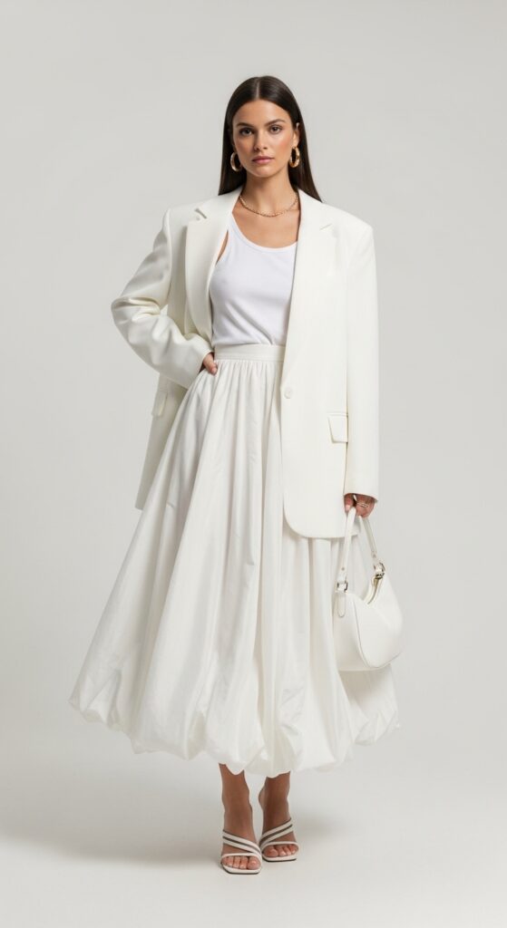 20 Chic White Blazer Outfits to Elevate Your Style 21 All White Volume