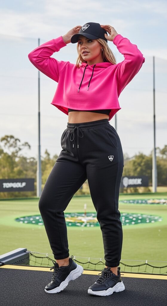 Athleisure Cool Neon Crop Top & Joggers
